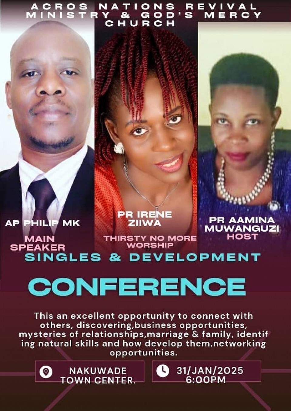 Singles & Development conference 31/01/2025